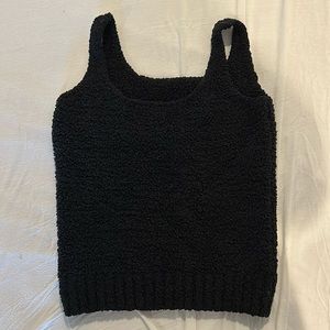 Skims Black Knit Tank Top